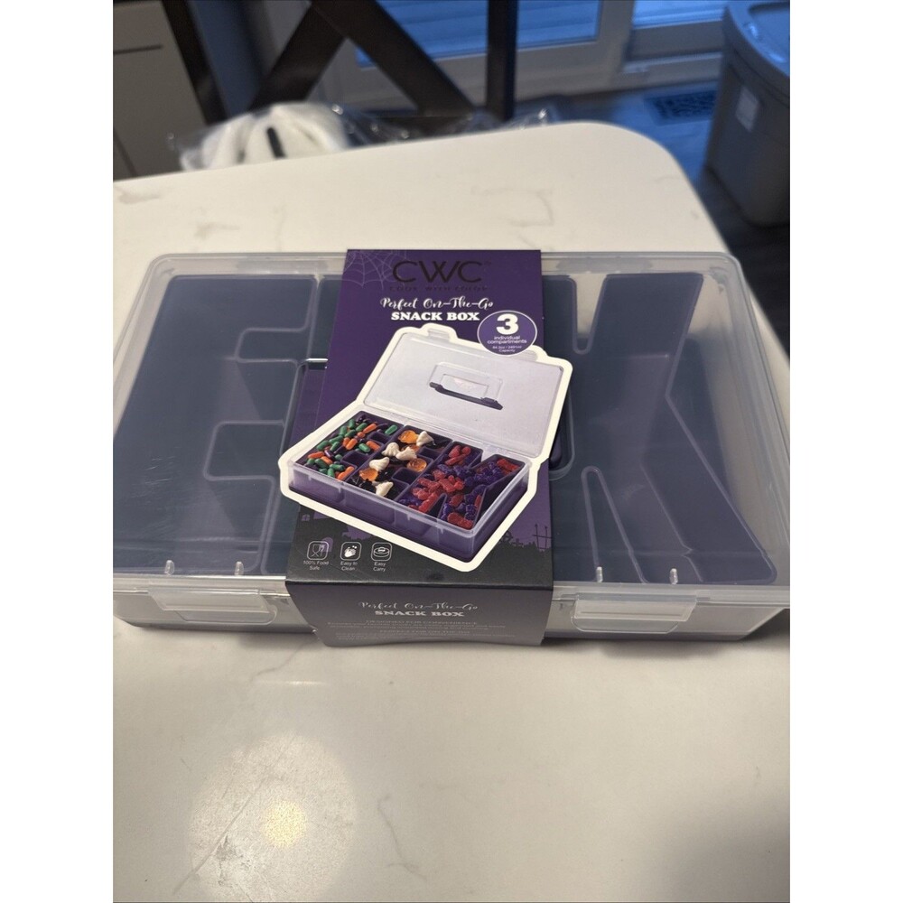 Halloween EEK Snack Box Purple Cook With Color BPA-Free New